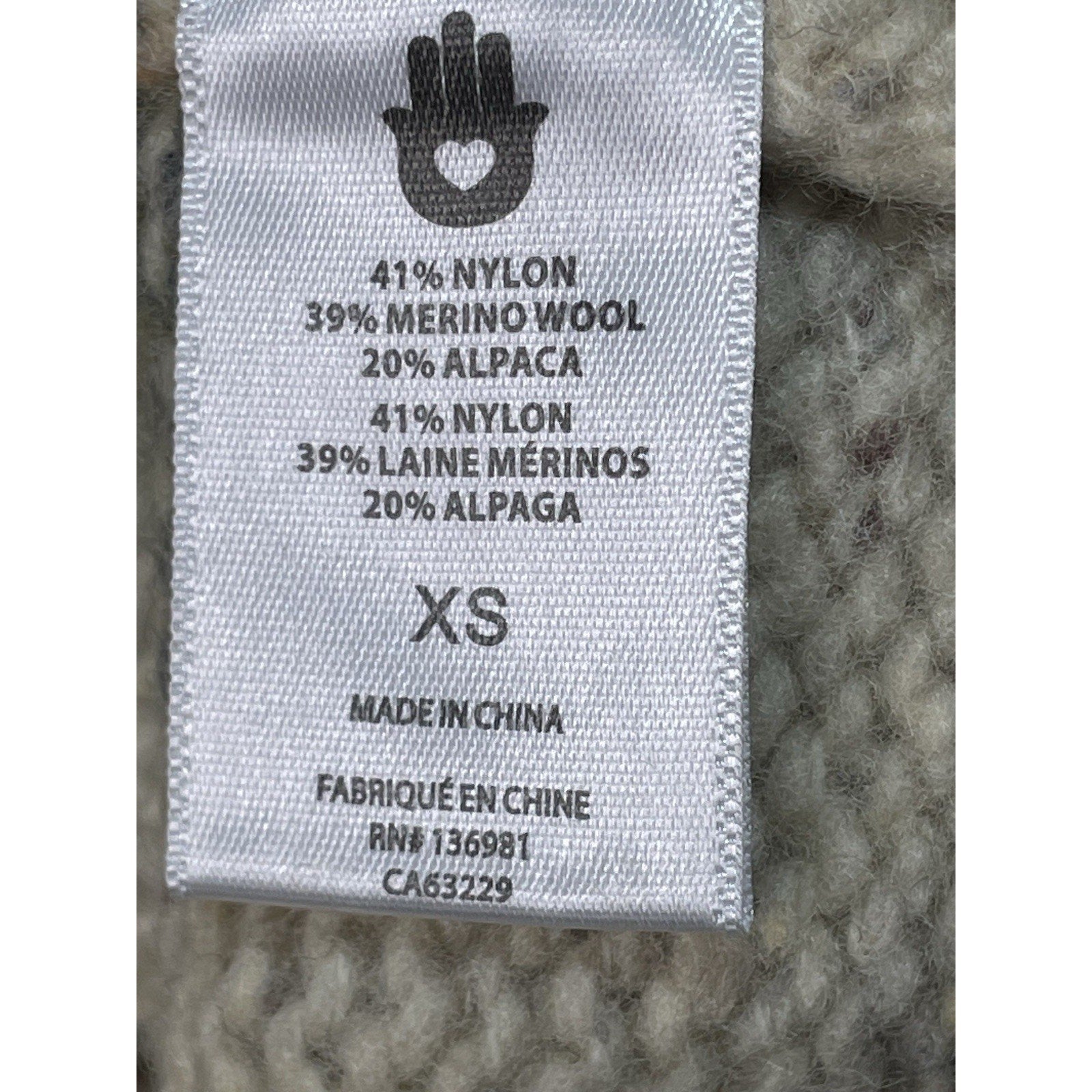 Spiritual Gangster Wool Alpaca Croped Knit Sweater NWT $158 MSRP