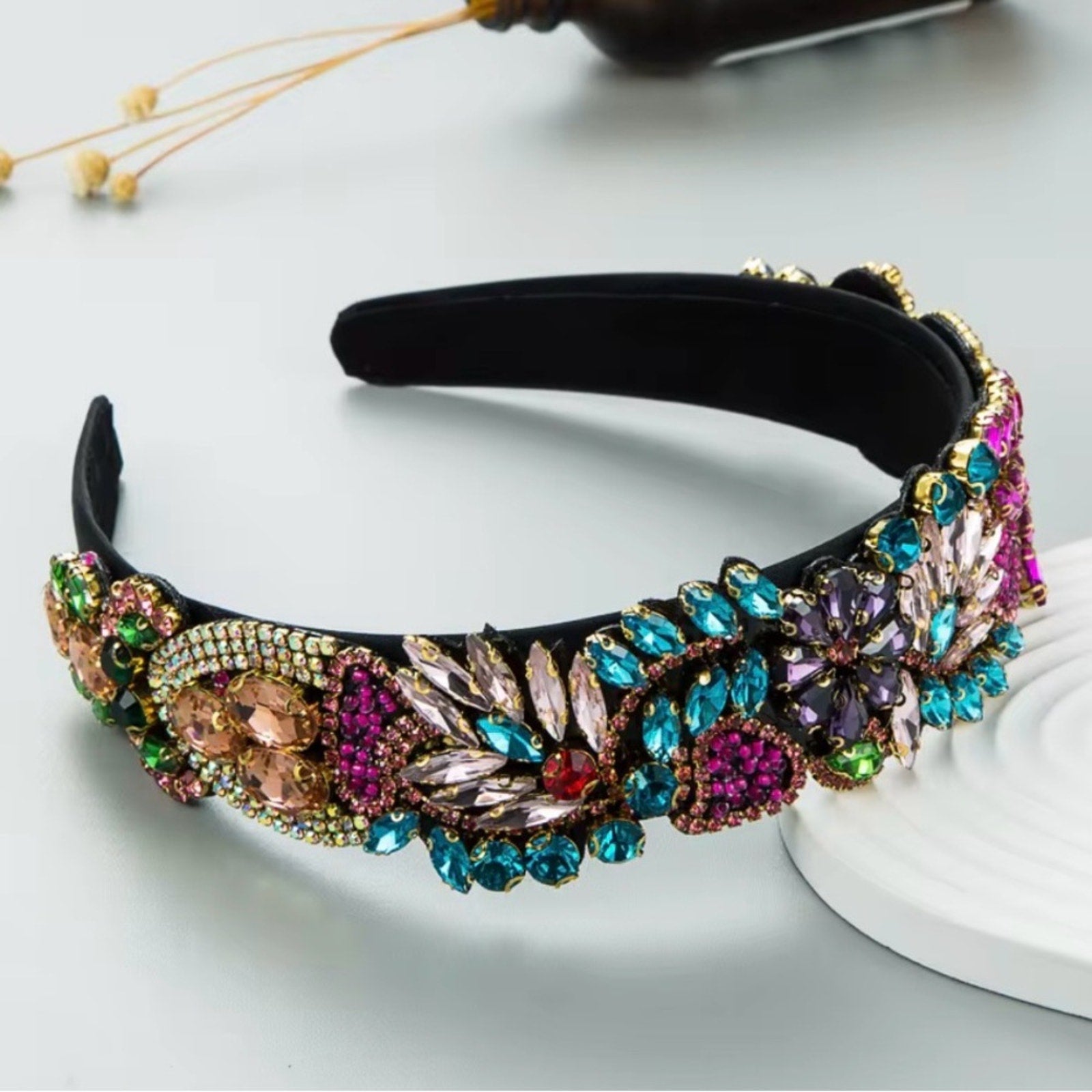 Multicolor Embellished Headband