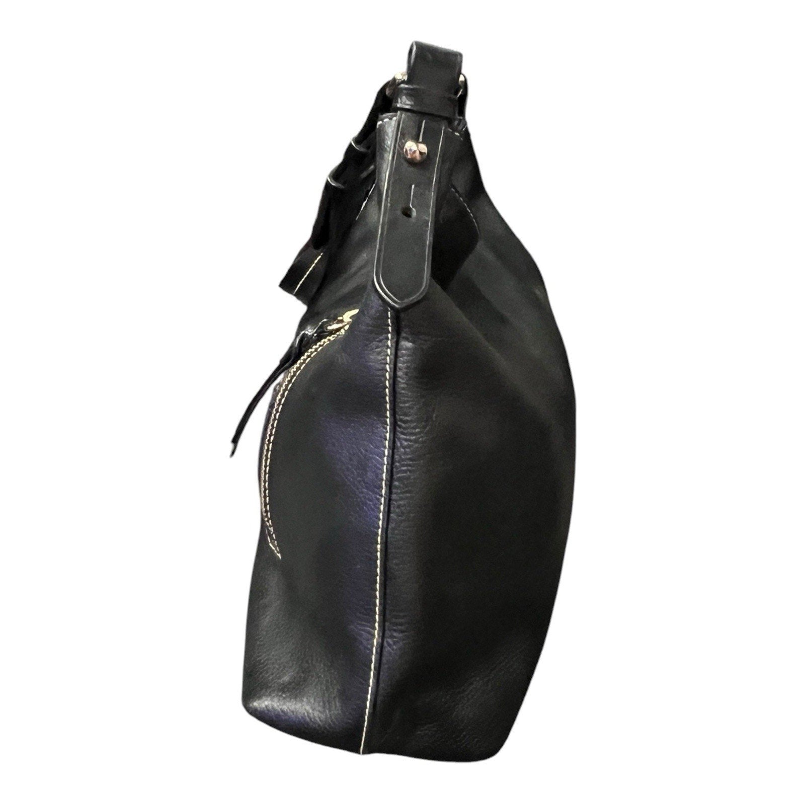 Dooney & Bourke Cooper hobo shoulder bag Black Pebbles Leather