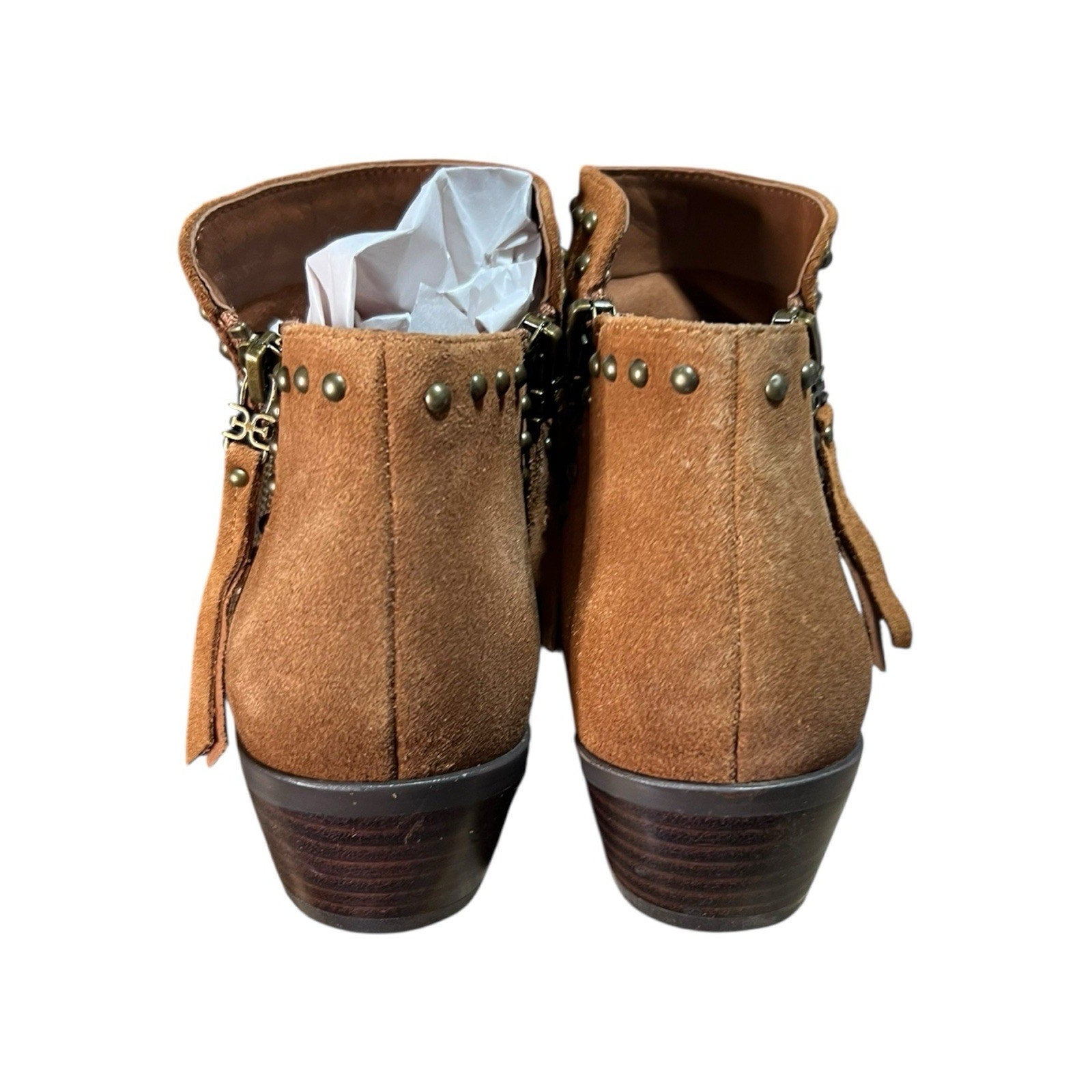 Sam Edelman Paola studded suede ankle booties Women’s Shoe Size 6.5