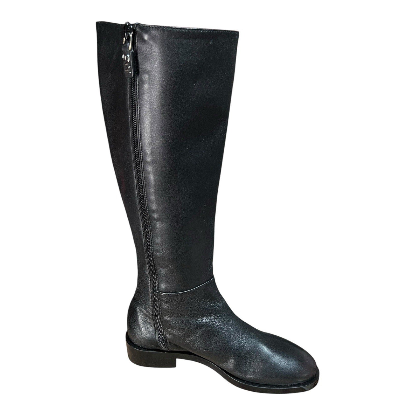 Stuart Weitzman Black Leather Riding Boots Women’s Size 6