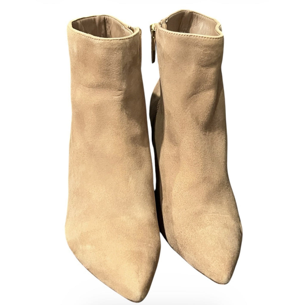 L'Agence Aimee booties Beige Suede Ankle Bootie Women’s Size EU 38