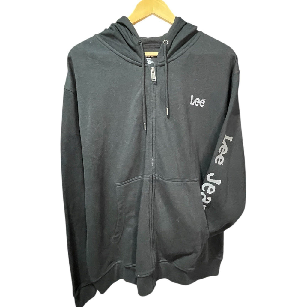 New With Tags Lee Full-Zip Black Hooded Sweater – Men’s XL