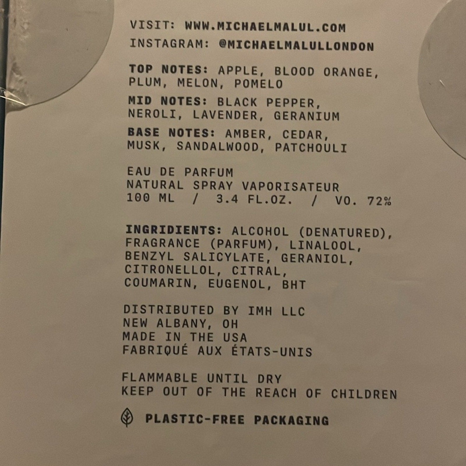 Michael Malul Ktoret 140 Blue Unisex 3.4 NIB