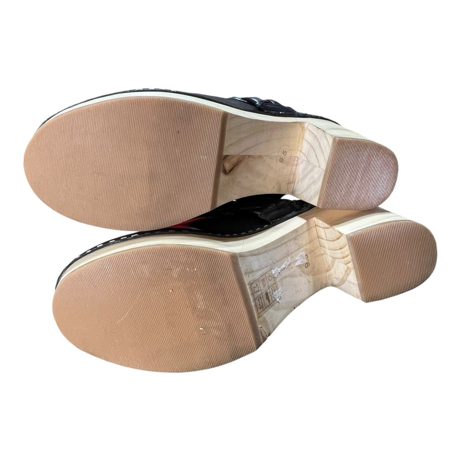 Dolce Vita Hila slip-on clogs Black Leather Women’s Shoe Size 9.5
