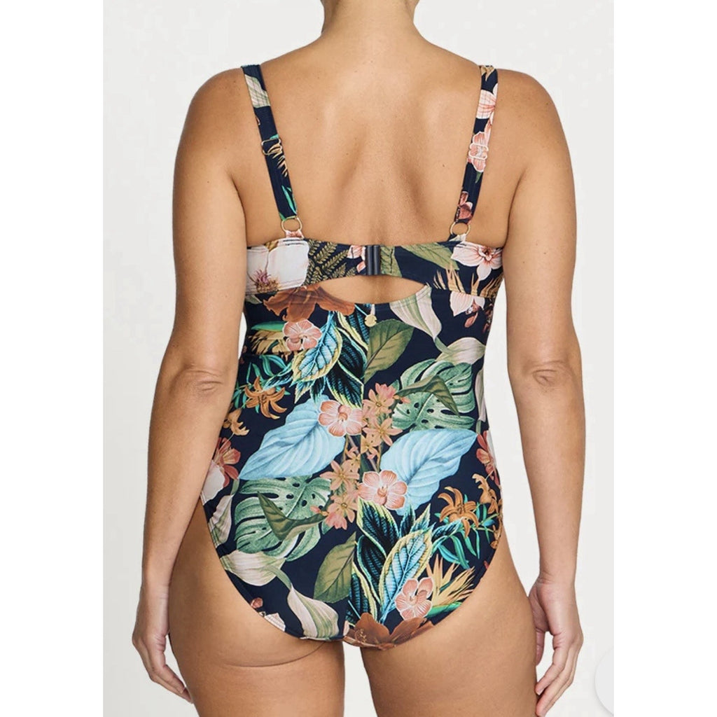 Arte Sands Into The Saltu Cezanne D/DD Cup Underwire One Piece Swimsuit SZ 16